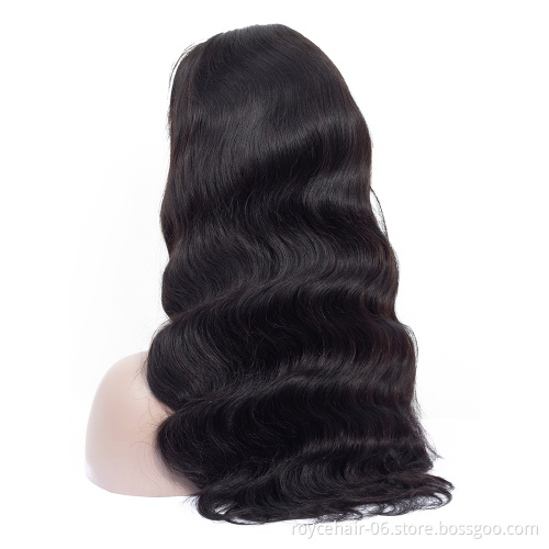 Unprocessed Virgin Peruvian Human Hair Body Wet And Wavy Cheap Blend Black Men Parrucche Lace Front Wigs